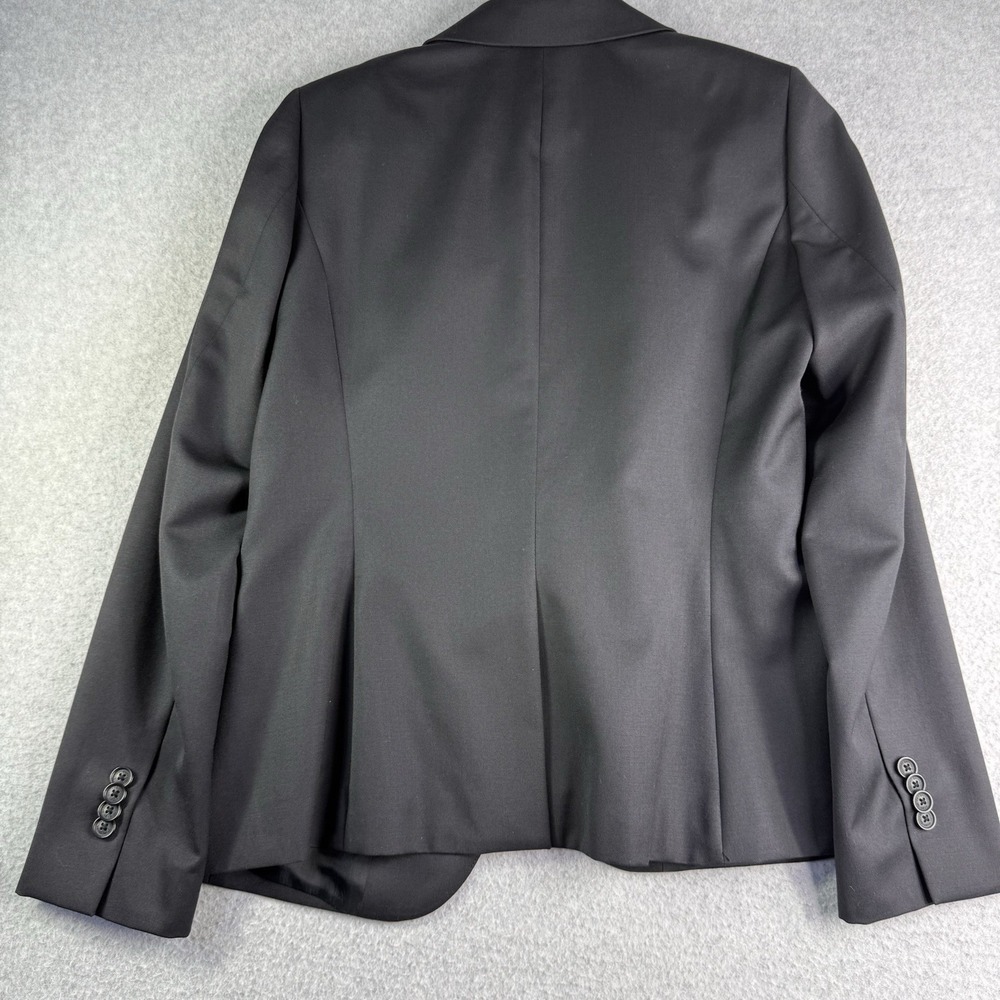Brooks Brothers 346 Womens Classic Fit Wool Blazer Black Women's 6 Quiet Luxury - Picture 11 of 13
